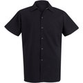Vf Imagewear Chef Designs Spun Polyester Long Cook Shirt, Black, Spun Polyester, 3XL 5035BKSS3XL